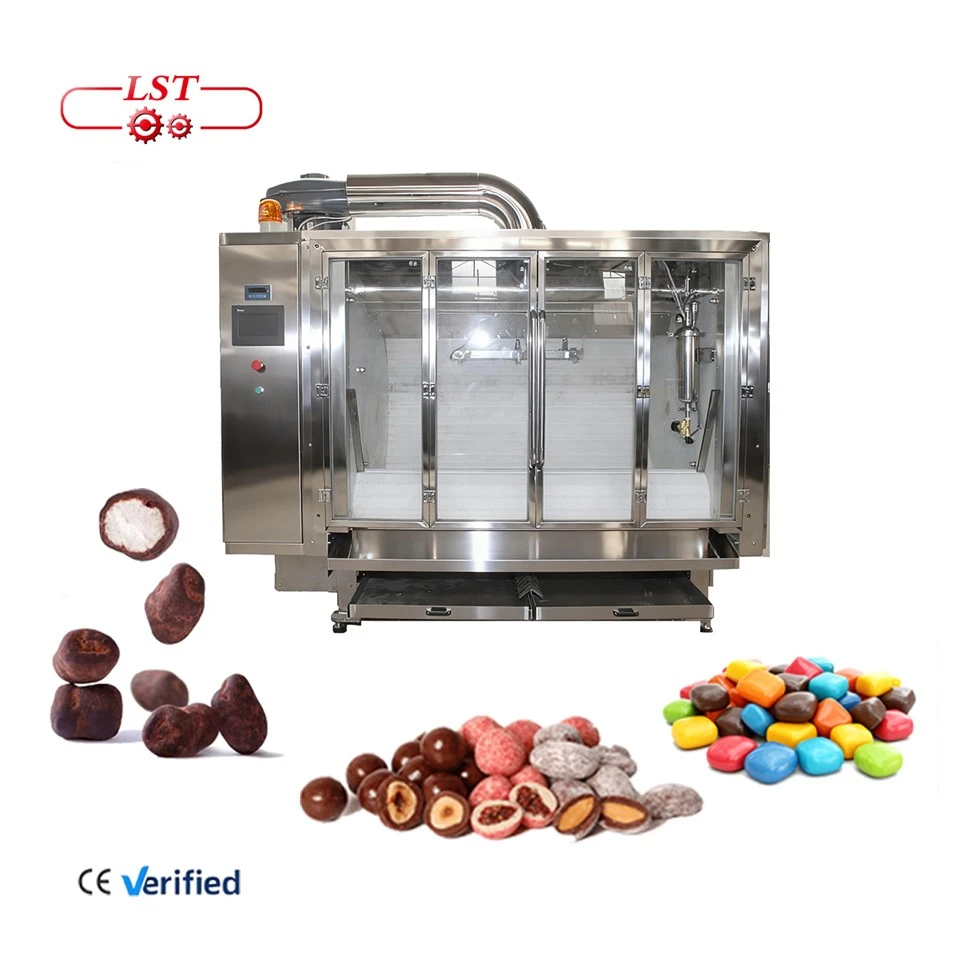 Spalmatrice industriale a nastro per cioccolato e macchina per rivestimento di cioccolato